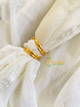 Premium AD Stone Toe Rings -Red-G10031